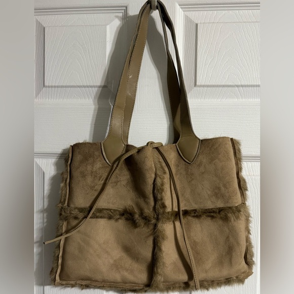 Dennis Basso Vegan Suede Tote - Picture 1 of 13